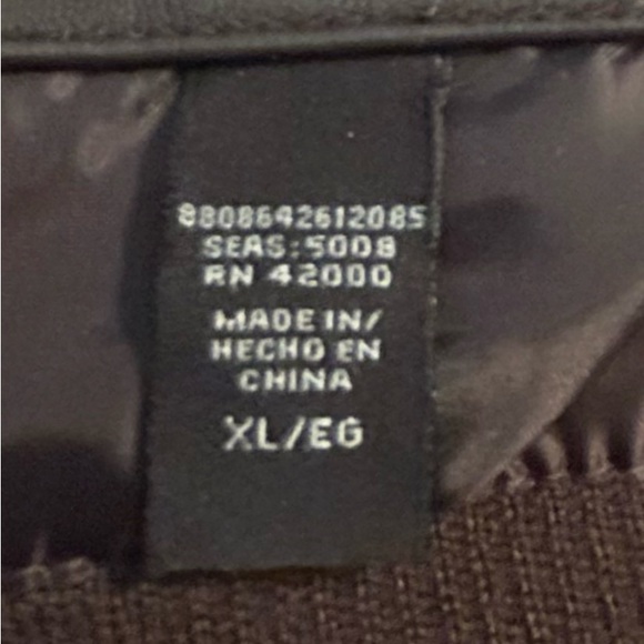 NWOT Chocolate Brown Genuine Leather & Sweater Jacket size XL - Picture 12 of 13